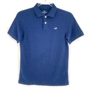 Vineyard Vines Boys Size M Navy Blue Polo S/S